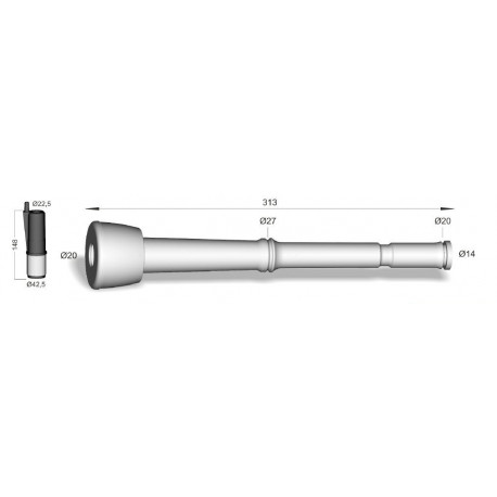 Manchon silicone adaptable DELAVAL 990-009 D20 x4