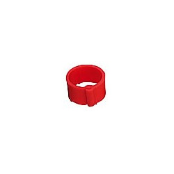 Bague a clips 8mm rouge sac20