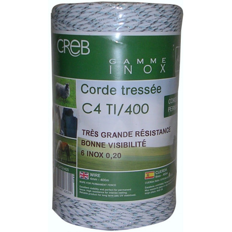 Cordon tressé 4mm 400 m