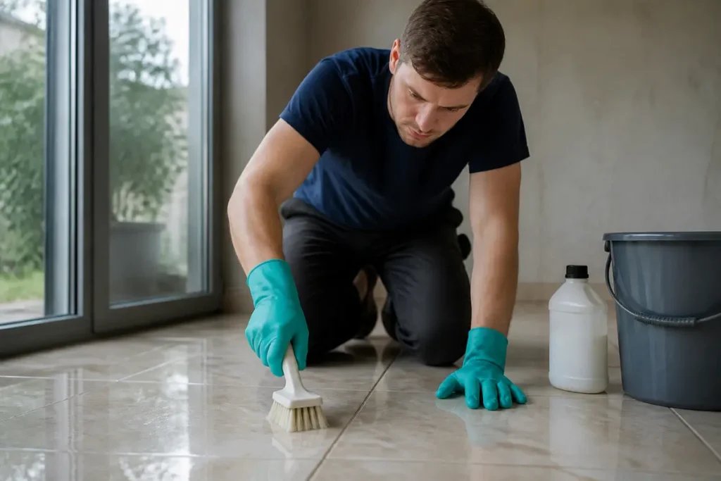 Combien de temps laisser agir l’acide chlorhydrique sur carrelage ?