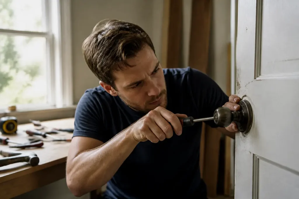 Poignée de porte impossible à enlever : astuces et solutions pratiques